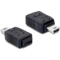 DeLOCK Adaptateur USB - - mini USB type B (M) - Micro-USB Type B a 5 broches (F) - noir