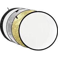 Godox Réflecteur 110 cm 5-en-1 Or/Argent/Blanc/Noir/Blanc Translucide