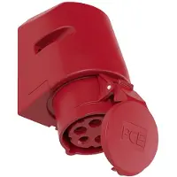 Pce Prise murale CEE 16 A 5 pôles 115-6R 400 V rouge 1 pc(s)