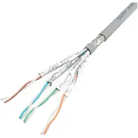 Roline - Bulkkabel - 100 m - SFTP, PiMF - CAT 6a - robust - Grau