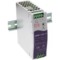 MEAN WELL WDR-120-12, 120 W, 180 - 550 V, 47 - 63 Hz, 0.7 - 1.2 A, 50 ms, 89,5%