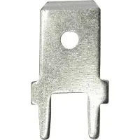 Vogt Verbindungstechnik 3866A.68 Languette enfichable Largeur d'enfichage : 6,3 mm Épaisseur d'enfichage : 0,8, Câble + prise électronique, Argent