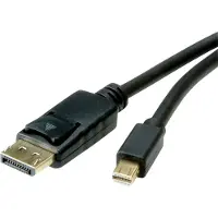 Roline 11.04.5815 Câble Displayport 2 M Mini Displayport Noir