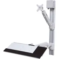 Secomp VALUE WorkStation - Kit de montage (support mural, support d'unité centrale, plateau articulé pour clavier) - pour écran LCD/équipement PC - aluminium - montable sur mur