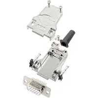 Encitech DTZF09-HDS15-W-K 6355-8063-11 Kit de connecteurs D-SUB 180 ° Nombre de pôles (n