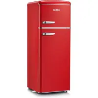 Severin RKG 8930 réfrigérateur-congélateur Pose libre 206 L E Rouge