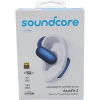 Anker Casti Open-Ear Anker AeroFit 2, Bluetooth 5.4, IP55, Autonomie 42 ore, Albastru