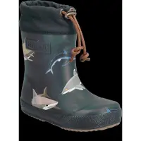 Bisgaard Bottes en caoutchouc bleu / bleu nuit / gris / gris clair
