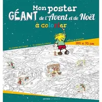 Le Seneve Eds Mon poster géant de l'Avent et de Noël à colorier