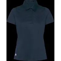 Adidas T-shirt fonctionnel 'Women's Solid Performance Short Sleeve Polo' bleu marine / blanc