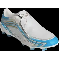 Adidas Chaussure de foot 'F50 Messi League' ivoire / bleu clair / or