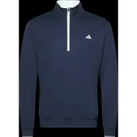 Adidas T-Shirt fonctionnel 'Lightweight Half-Zip' bleu marine / blanc
