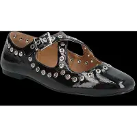 Bianco Ballerines à lanières 'Lilia' noir
