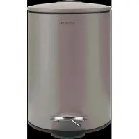 Blomus poubelle à pédale TUBO, poubelle, acier, plastique, taupe, 3 L, 68890