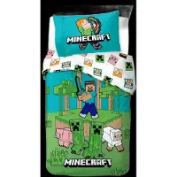 Minecraft Ensemble De Literie Minecraft Jungle Explore 140 X 200 Cm (1029465)