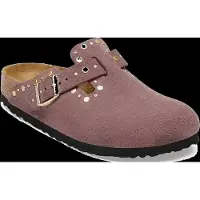 Birkenstock Mule 'Boston Rivet' bordeaux