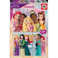 Educa Puzzle 2x100 pièces Disney Princess 19298