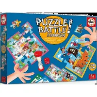 Educa Puzzle - - Battle Jr Animals - 16 puzzles - 9 pièces par puzzle - Pour enfants à partir de 4 ans
