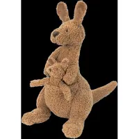 Happy horse Doudou kangourou Kick 34 cm - marron - Jouets en peluche