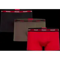 HUGO Planet 10249742 Red Boxers 3 Units Multicolore M Homme