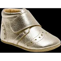 Bisgaard Chaussures en cuir à semelle souple - Petit - Or - - 21 - Chaussons en Cuir
