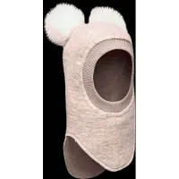 Huttelihut Cagoule - Laine/Coton - 2 Couches - BIG Bear - Sable - - 1-2 ans (80-92) - Cagoule - Double