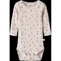 Lil´ Atelier Barboteuse / body 'NBFGago' crème / olive / rose / rouge carmin