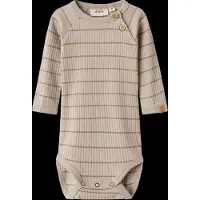 Lil´ Atelier Barboteuse / body 'Kail' beige foncé / marron