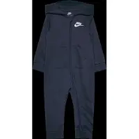 Nike Kids Baby French Terry Long Sleeve Jumpsuit Bleu 18 Months Enfants