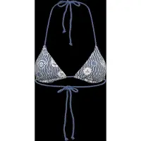 Rip Curl Catalina Waves Sliding Triangle Bikini Top Bleu M Femme