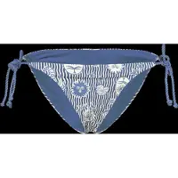 Rip Curl Catalina Waves Tie Side Cheeky Bikini Bottom Bleu L Femme