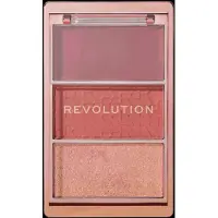 Revolution Blush Icon Palette palette de blush teinte Aura Points Rose 9.8 g
