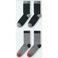 Reima Chaussettes de sport ' Parit ' gris / rouge sang / noir