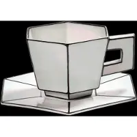 Serax Carte Blanche Tasse Cappuccino et Soucoupe - Lot de 2