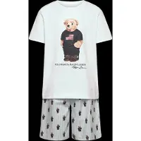 Ralph Lauren Ensemble de Pyjama Polo Ralph Lauren - Blanc/Bleu av. Peluche - - 8 ans (128) - Esemble de Pyjama