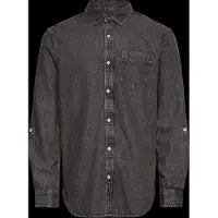 Scotch & Soda Chemise à Manches Longues Washed 1 Pocket Black