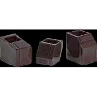 Serax Silos Lot de Bougeoirs by Plan C Burgundy | Set of 3