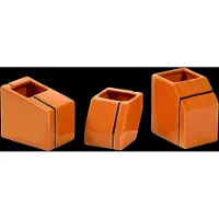 Serax Silos Lot de Bougeoirs by Plan C Orange | Set of 3
