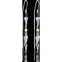 Pilgrim Boucles d'oreilles ' Dawn ' mélange de couleurs / argent