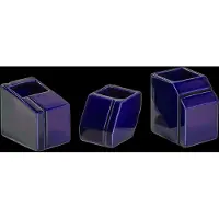 Serax Silos Lot de Bougeoirs by Plan C Blue | Set of 3