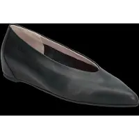 Wonders pour femme. A-3802_3465_5792 Ballerines en cuir noir Triana (39), Plat, 1 à 3 cm, Aucun, Casuel