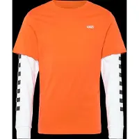 Vans Long Check Twofer Long Sleeve T-shirt Orange 12-14 Years Enfants