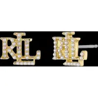 Ralph Lauren Boucles d'oreilles or / blanc