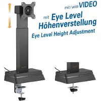 My Wall "HL66-1L" Monitorhalterung (Tables, 32", 10 kg), Support de moniteur, Noir