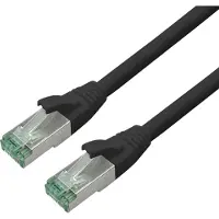 Roline RM Patchkabel Cat.6A S/FTP (PiMF), schwarz, 10 m