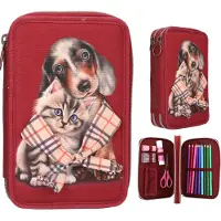 TOPModel Fur Ever Friends Pencil Case Rouge Homme