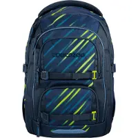 Coocazoo Sac à dos 'Porter ' bleu marine / vert fluo