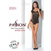 Passion BS064 - body résille ouvert - noir - S-L