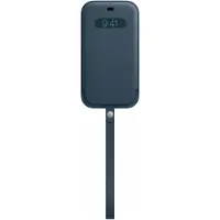 Apple Sacoche en cuir MagSafe pour iPhone 12 Pro Max - Baltic Blue