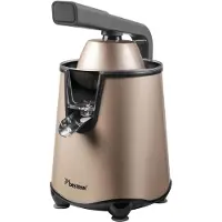 Bestron Elektrische Zitruspresse Saftpresse, 600 Watt, Satin, Centrifugeuse, Beige